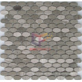 Oval Shape Natural Marble Stone Mosaic (CFS1083)